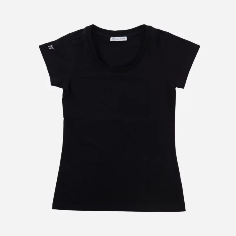 Dámské černé basic tričko z BIO bavlny